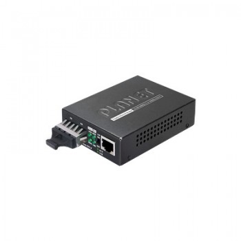 Convertidor de medios 1000 Mbps UTP/fibra optica Mono-Modo hasta 10 Km, conector SC