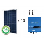 Kit de 10 Paneles solares CSUN 275 Watts Policristalino + Inversor Beyond 3 KW 