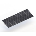 Kit SunRail para 6 paneles (60/72 celdas) con opción para ajustar angulo de inclinacion de 15 a 30°