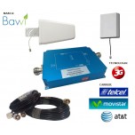 Kit Antena + Amplificador de Señal Celular 65db 1900 Mhz 3G + 1 Panel Repetidor