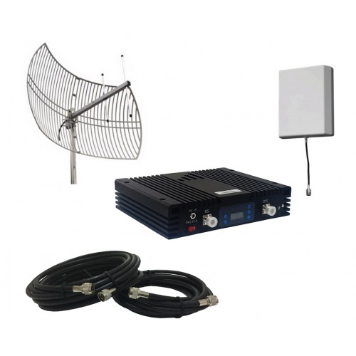 800MHz - Antena de panel direccional para exteriores de 2500 MHz para  teléfono celular, amplificador repetidor de señal móvil para el hogar y la