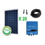 Kit de 20 Paneles solares CSUN 270 Watts Policristalino + Inversor Beyond 5 KW + montaje de Panel Solar