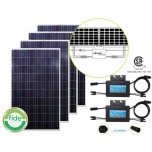 Kit 4 Paneles Solares de 260 watts con 2 Micro Inversores Duales de 600 Watts para Interconexion a la red de CFE ------ ENVIO GRATIS ------