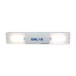 Lampara Fluorescente de Respaldo 18 W con Cargador Inteligente.