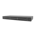Switch Administrable L2 de 48 Puertos 10/100 Mbps + 2 Puertos Gigabit Ethernet + 2 Puertos SFP Gigabit