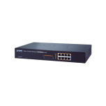 Switch PoE Gigabit de 8 Puertos 10/100/1000 Mbps con High PoE 802.3at, 240W potencia total.