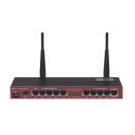 Router Board, 5 Puertos Gigabit, 5 Puertos Fast, 1 Puerto SFP, Wi-Fi 2.4 GHz 1 Watt